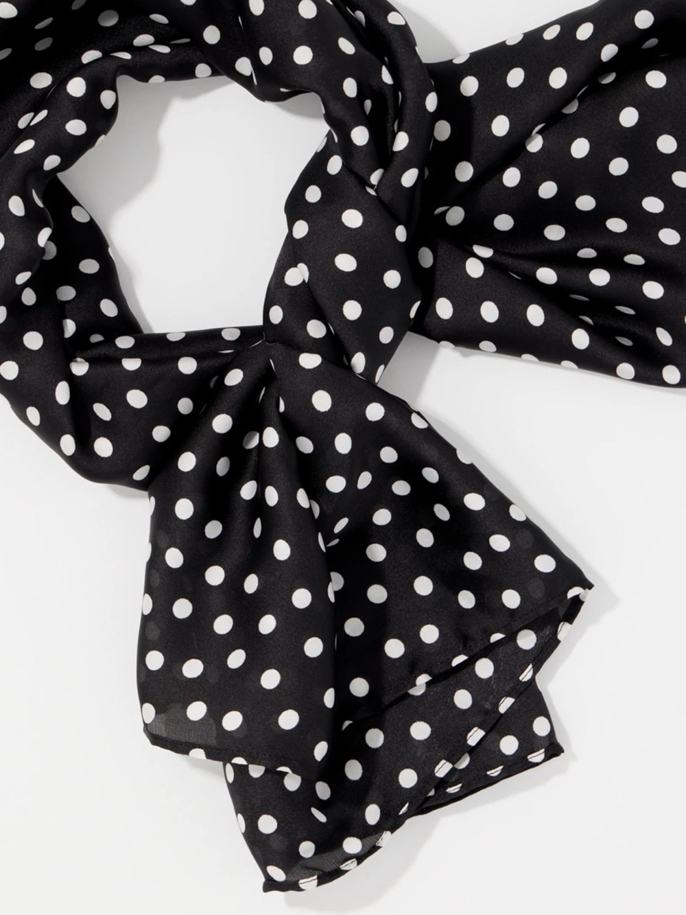NWT White House Black Market Millie Dot Square Scarf, Dot Print Square Scarf